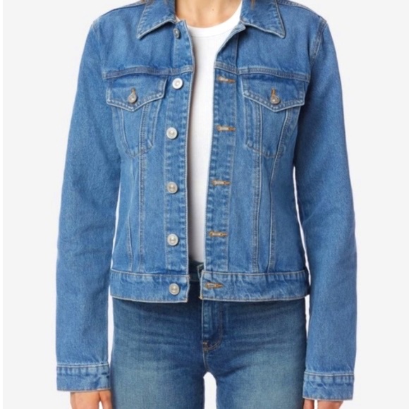 NWT Hudson Classic Fitted Trucker Denim Jean Jacket Size 1X - Picture 1 of 9